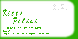 kitti pilisi business card